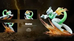 1/20 Scale World Zukan Mega Mewtwo X - Pokemon Resin Statue - Pokemon Studio