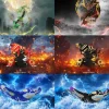 1/20 Scale World Zukan Mega Rayquaza & Primal Kyogre & Primal Groudon - Pokemon Resin Statue - Wonder Studio