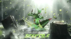 1/20 Scale World Zukan Mega Sceptile - Pokemon Resin Statue - Pokemon Studio