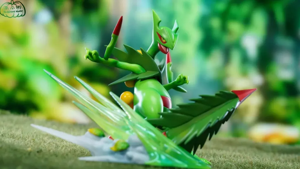 1/20 Scale World Zukan Mega Sceptile - Pokemon Resin Statue - Pokemon Studio