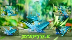 1/20 Scale World Zukan Mega Sceptile - Pokemon Resin Statue - Pokemon Studio