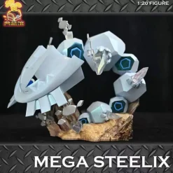 1/20 Scale World Zukan Mega Steelix & Jasmine & Ampharos - Pokemon Resin Statue - DianCangGuan Studios