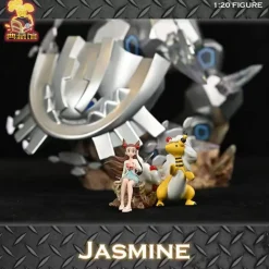 1/20 Scale World Zukan Mega Steelix & Jasmine & Ampharos - Pokemon Resin Statue - DianCangGuan Studios