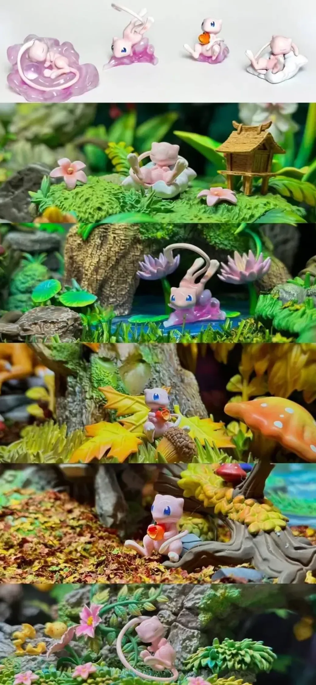 1/20 Scale World Zukan Mew Set - Pokemon Statue - The Studio