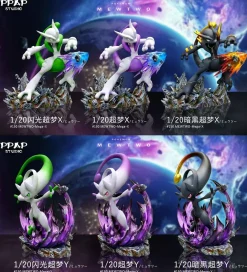 1/20 Scale World Zukan Mewtwo Mega X & Mega Y - Pokemon Resin Statue - PPAP Studios