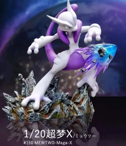 1/20 Scale World Zukan Mewtwo Mega X & Mega Y - Pokemon Resin Statue - PPAP Studios