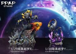 1/20 Scale World Zukan Mewtwo Mega X & Mega Y - Pokemon Resin Statue - PPAP Studios