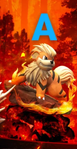 1/20 Scale World Zukan Original Colour Evolution of Arcanine Set - Pokemon Statue - MT Studio