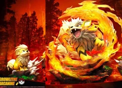 1/20 Scale World Zukan Original Colour Evolution of Arcanine Set - Pokemon Statue - MT Studio