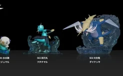1/20 Scale World Zukan Original Colour Samurott Set & Cute Oshawott - Pokemon Resin Statue - TS Studio