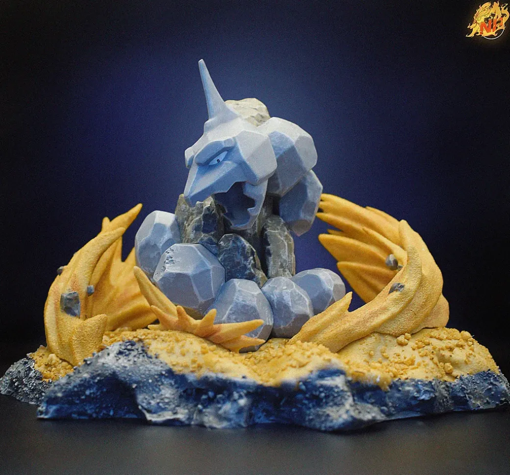 1/20 Scale World Zukan Original Colour Realistic Style Onix- Pokemon Resin Statue - NP Studio
