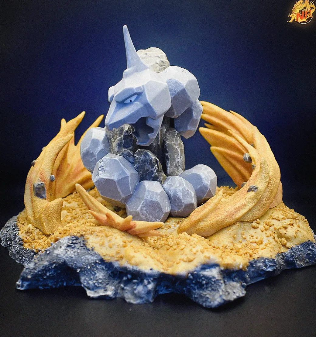1/20 Scale World Zukan Original Colour Realistic Style Onix- Pokemon Resin Statue - NP Studio