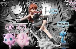 1/20 Scale World Zukan PokeSpe Series Green & Jigglypuff & Clefairy - Pokemon Statue - Red Art Studio