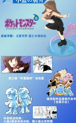1/20 Scale World Zukan Pokémon Adventures's Characters Series 002 - Pokemon Resin Statue - QN Studios