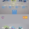 1/20 Scale World Zukan Poliwag Set - Pokemon Statue - UU Studio