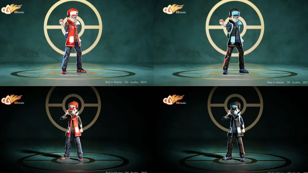 1/20 Scale World Zukan Red - Pokemon Statue - OG Studio