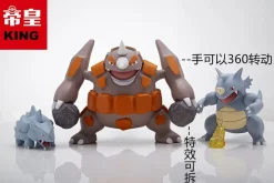 1/20 Scale World Zukan Rhydon & Rhyhorn / Rhyperior / Nidoking Set / Cloyster & Kangaskhan / Electivire Set - Pokemon Resin Statue - KING Studios
