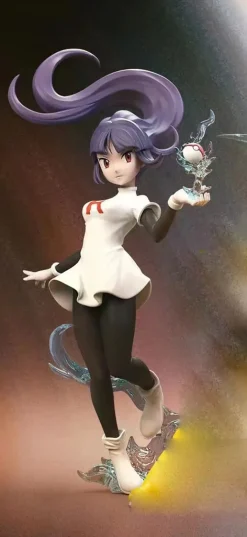 1/20 Scale World Zukan Sabrina & Third Generation Form Alakazam - Pokemon Statue - Pocket Bus Studio