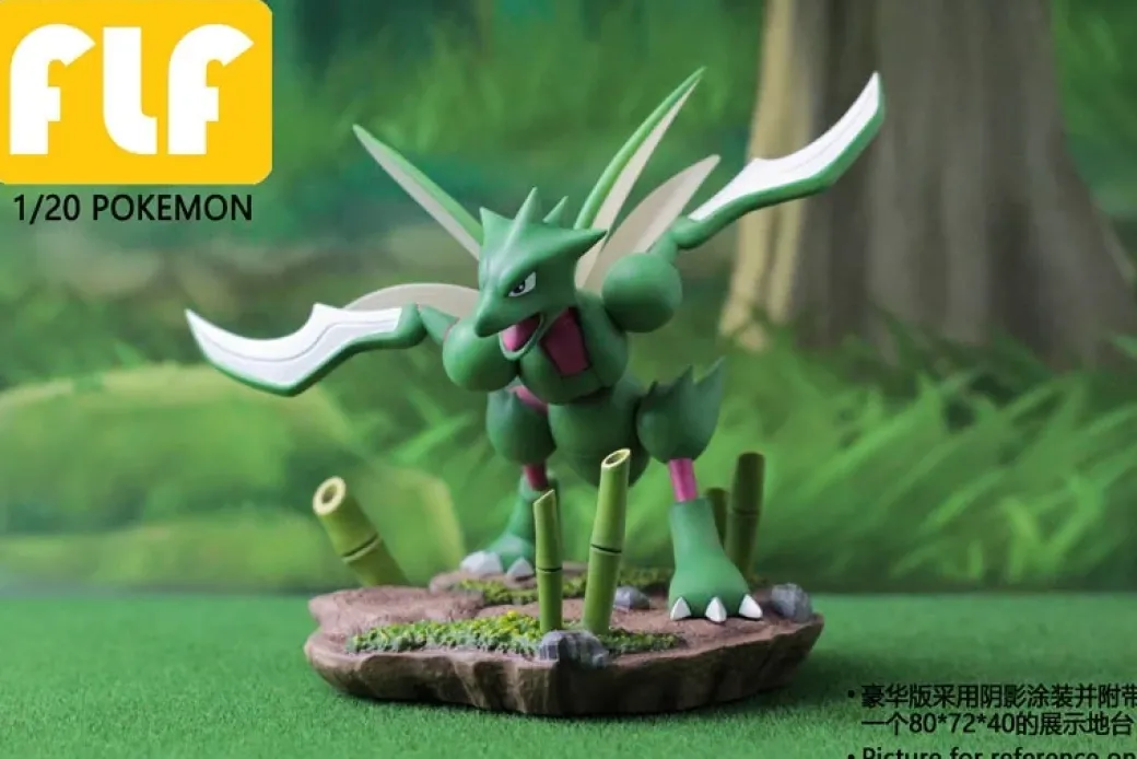 1/20 Scale World Zukan Scyther & Pinsir - Pokemon Statue - FLF Studio