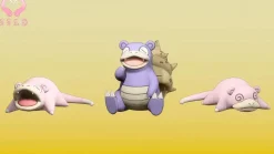 1/20 Scale World Zukan Sleepy Slowpoke & Can't Fight Slowpoke & Sleepy Slowbro - Pokemon Statue - DaiDaiLeYuan Studios