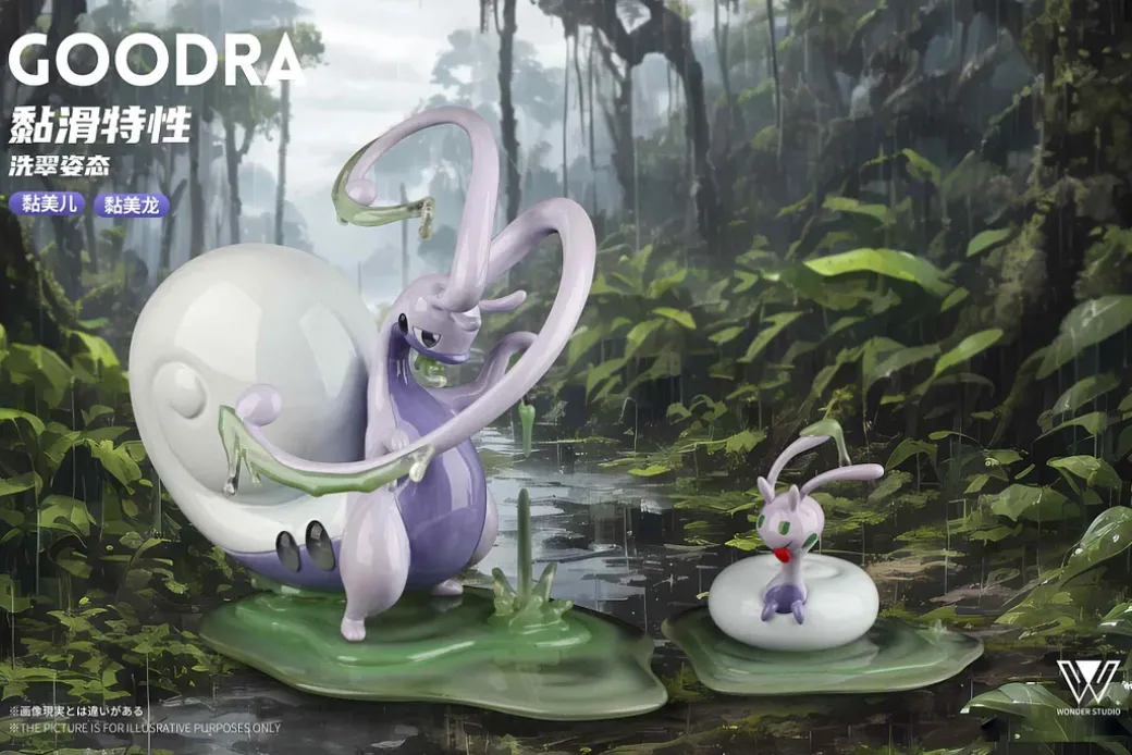1/20 Scale World Zukan Sliggoo & Goodra - Pokemon Statue - Wonder Studio