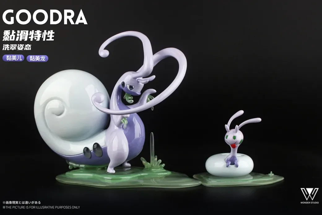 1/20 Scale World Zukan Sliggoo & Goodra - Pokemon Statue - Wonder Studio