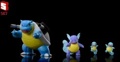 1/20 Scale World Zukan Squirtle Evolution Set - Pokemon Statue - SKT Studio
