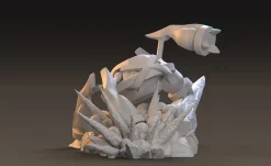 1/20 Scale World Zukan Steven's Metagross with LED - Pokemon Resin Statue - Astersim Studio