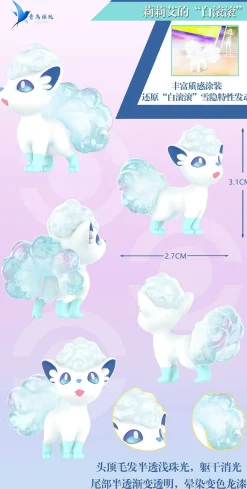 1/20 Scale World Zukan Sunset Card ver. Lillie & Ice Vulpix - Pokemon Resin Statue - QN Studios