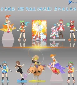 1/20 Scale World Zukan Sunset Card ver. Lillie & Ice Vulpix - Pokemon Resin Statue - QN Studios