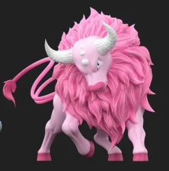 1/20 Scale World Zukan Tauros - Pokemon Statue - Wonder Studio