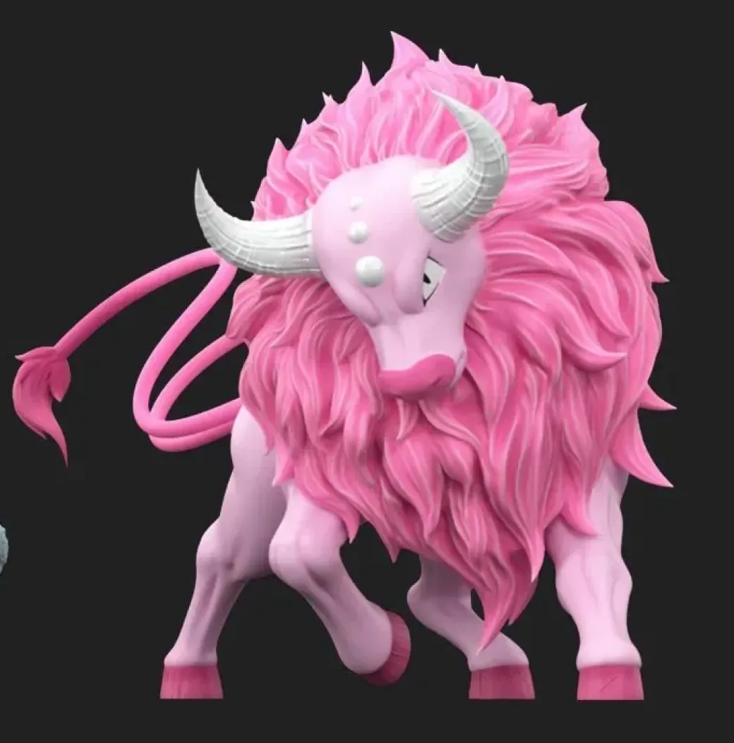 1/20 Scale World Zukan Tauros - Pokemon Statue - Wonder Studio