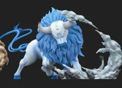 1/20 Scale World Zukan Tauros - Pokemon Statue - Wonder Studio