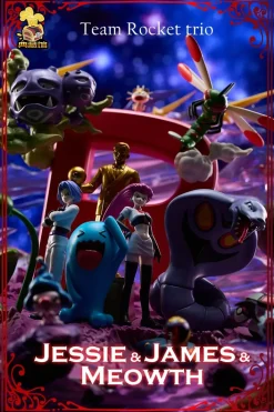 1/20 Scale World Zukan Team Rocket with LED - Pokemon Resin Statue - DianCangGuan Studios
