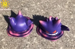 1/20 Scale World Zukan Through The Wall Gengar & Scary Gengar - Pokemon Statue - sun Studio