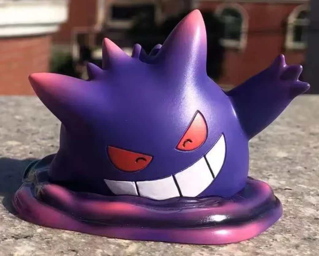 1/20 Scale World Zukan Through The Wall Gengar & Scary Gengar - Pokemon Statue - sun Studio