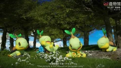 1/20 Scale World Zukan Turtwig Set - Pokemon Statue - ZaoWuGuan Studio