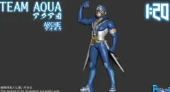 1/20 Scale World Zukan Villainous team Series 001 Team Aqua & Team Magma - Pokemon Resin Statue - PCHouse Studios