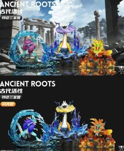 1/20 Scale World Zukan Walking Wake & Gouging Fire & Raging Bolt - Pokemon Resin Statue - Wonder Studio