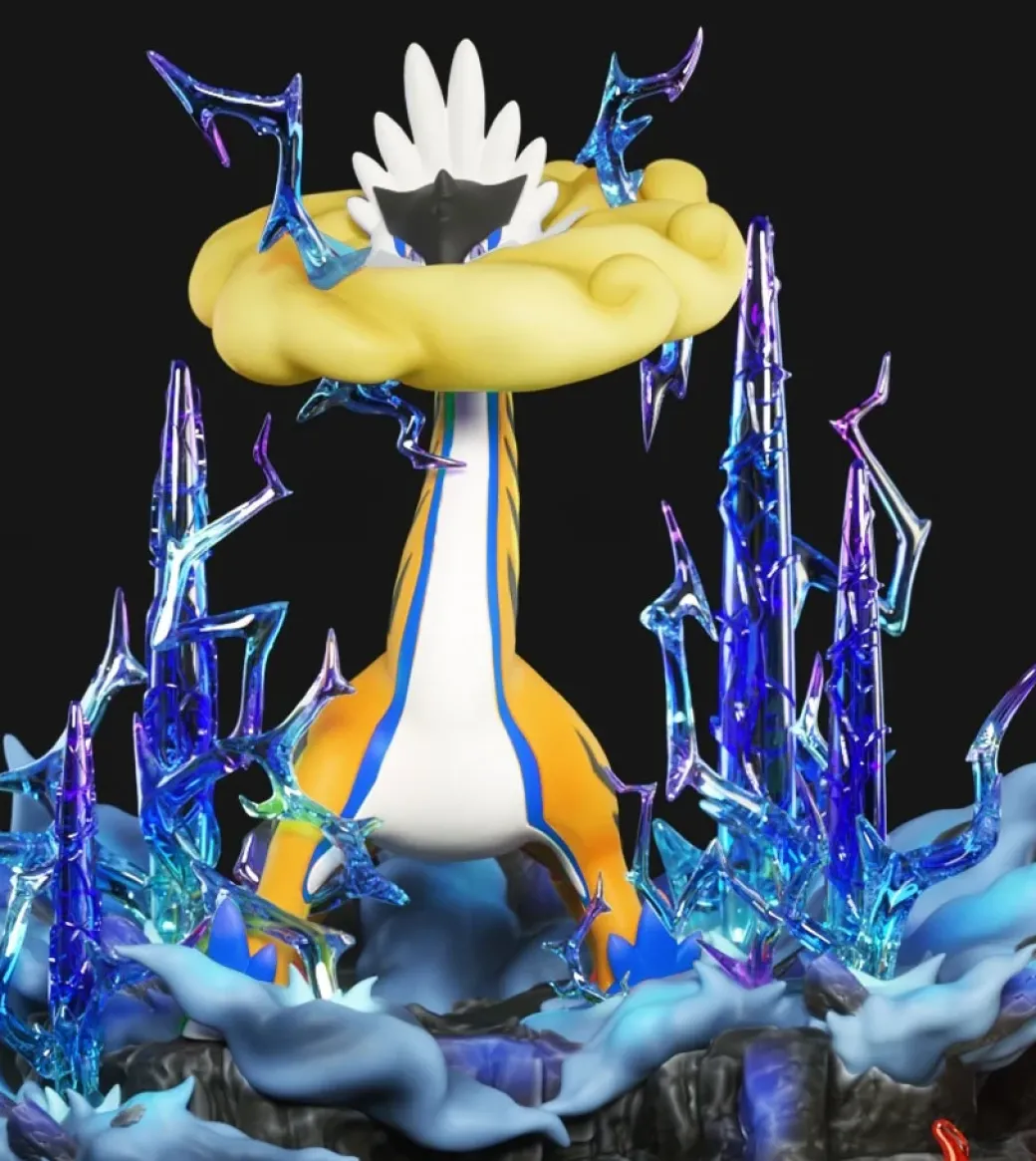 1/20 Scale World Zukan Walking Wake & Gouging Fire & Raging Bolt - Pokemon Resin Statue - Wonder Studio
