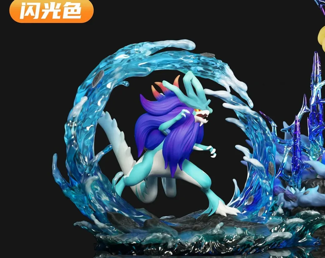 1/20 Scale World Zukan Walking Wake & Gouging Fire & Raging Bolt - Pokemon Resin Statue - Wonder Studio