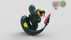 1/20 Scale World Zukan Zangoose & Seviper & Pikachu - Pokemon Resin Statue - EC-Studio