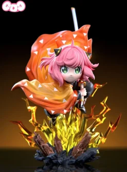 1/6 Scale Zenitsu Agatsuma Cosplay Anya Forger - Demon Slayer: Kimetsu No Yaiba SPY X FAMILY Resin Statue - GJJ Studio