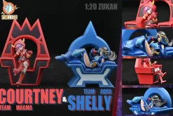 1/20 World Zukan Courtney & Shelly - Pokemon Resin Statue - FangTang Studio