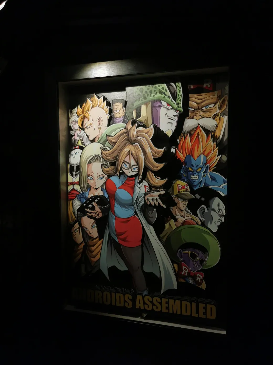 A3 & A4 Size Androids Assembled 3D Decoration Painting - Dragon Ball - Raven Studio