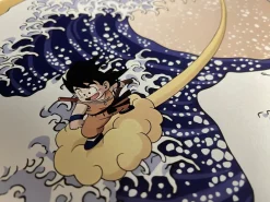 A2 & A3 Size DMP-005 The Great Wave off Kanagawa Decorative Painting - Dragon Ball Decorative Painting - Drunky Monkey Crew Studio