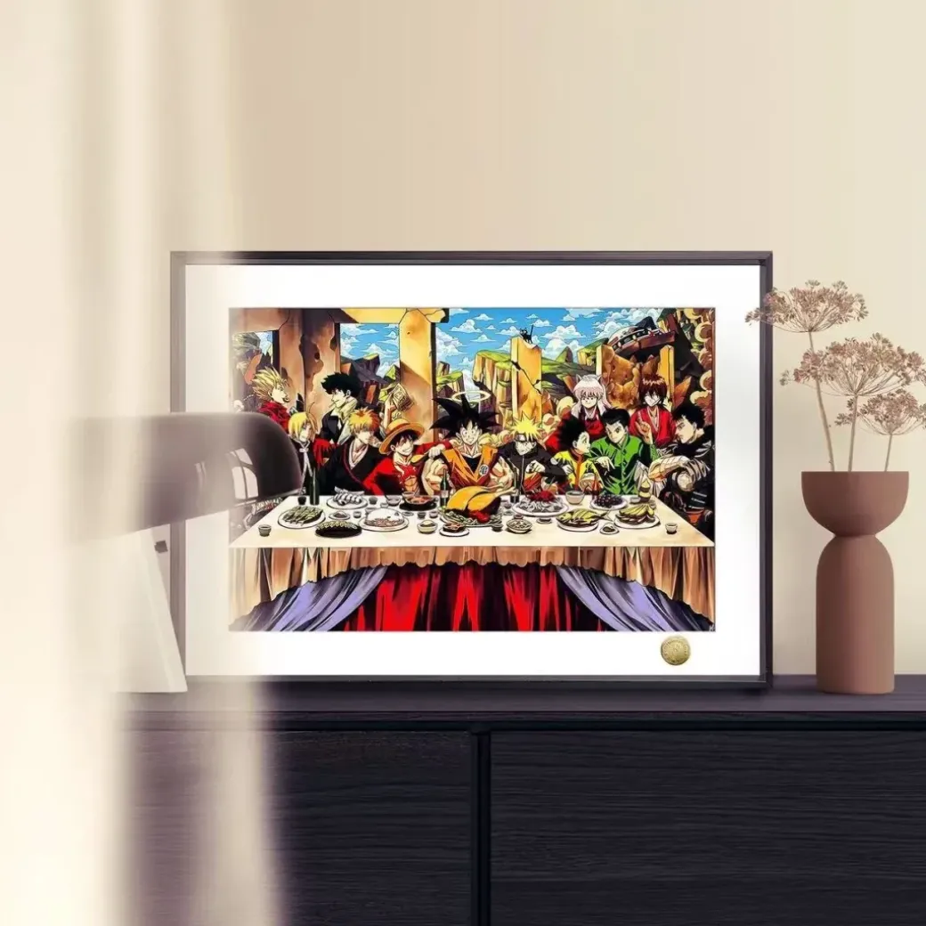 A3 Size Son Goku's Dinner Decorative Painting - Dragon Ball Decoration Painting - HuangGua Studio