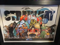 A3 Size Straw Hat Pirates 3D Decorative Painting - ONE PIECE - Raven Studio