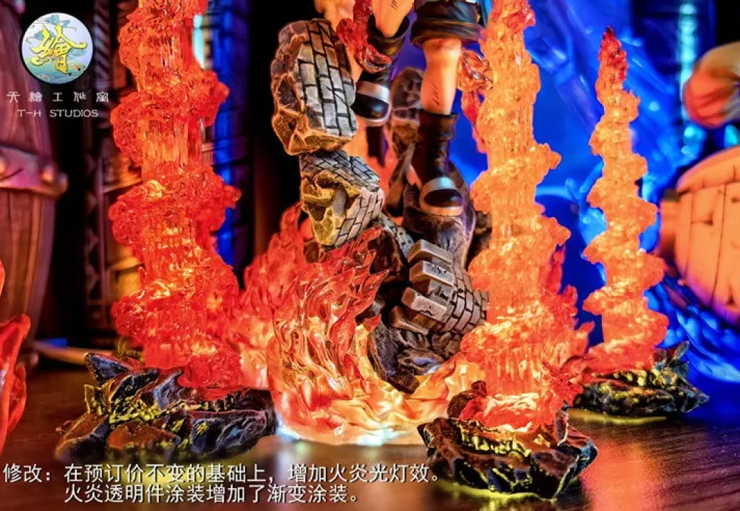 Advent of the Entei Portgas D. Ace with LED - ONE PIECE Resin Statue - T-H Studios