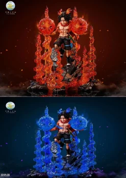Advent of the Entei Portgas D. Ace with LED - ONE PIECE Resin Statue - T-H Studios